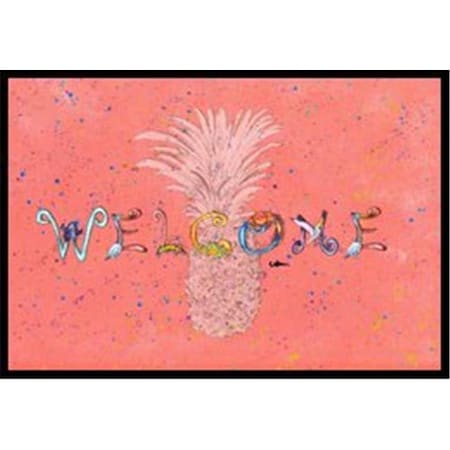 Carolines Treasures Carolines Treasures 8560-JMAT Pineapple Indoor Or Outdoor Doormat; 24 x 36 in. 8560-JMAT